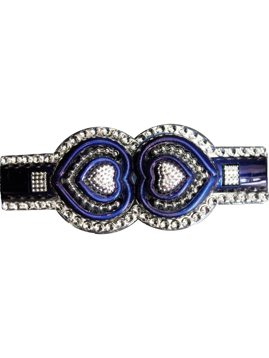 barrette coeur bleu