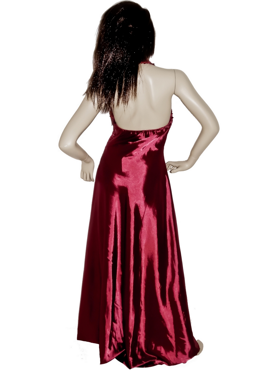 robe de soir&eacute;e orientale rouge paillette