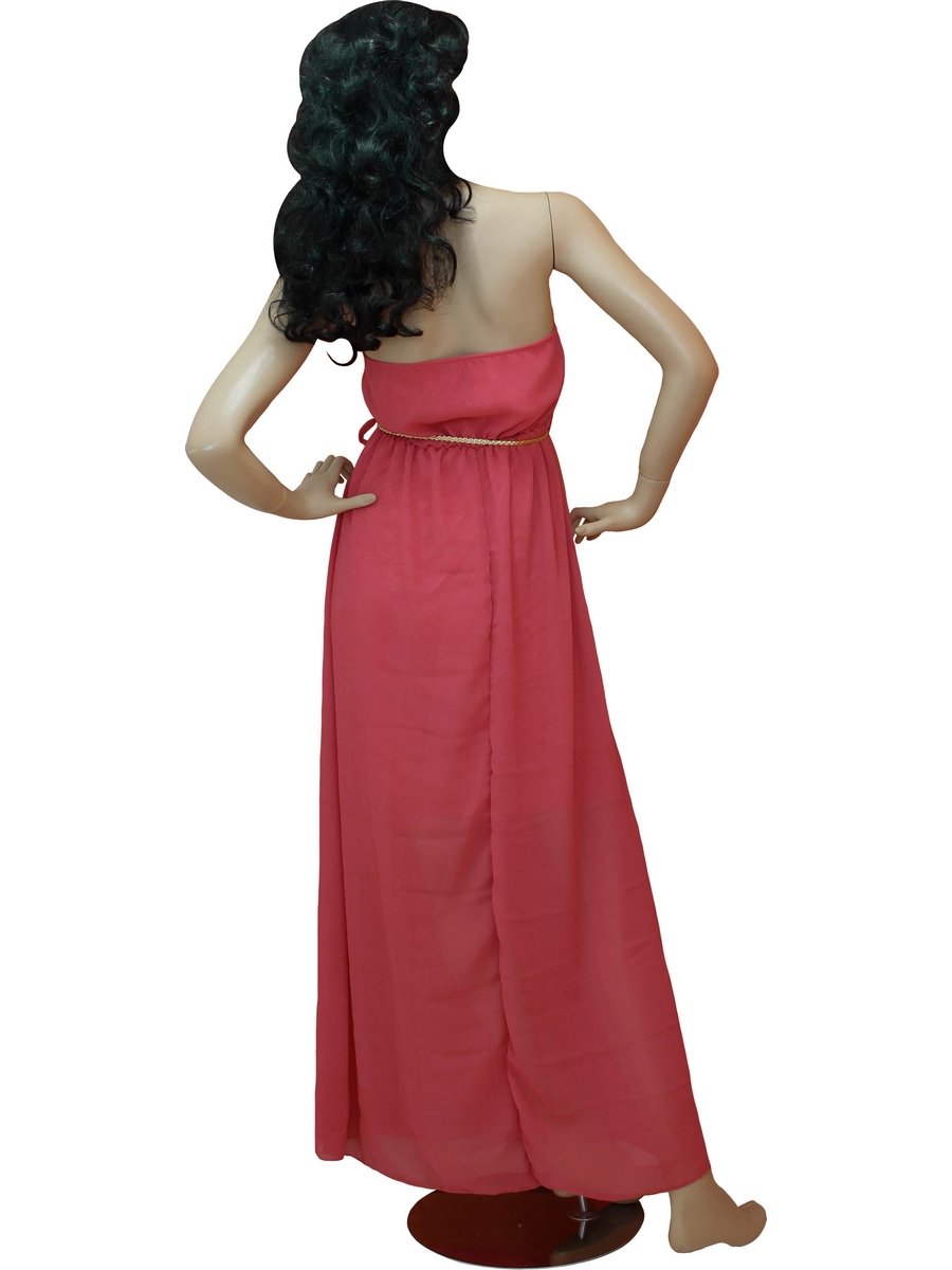 Robe bustier longue rose